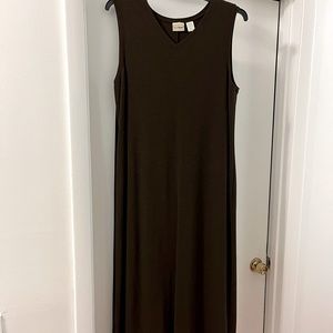 Brown LL Bean maxi dress